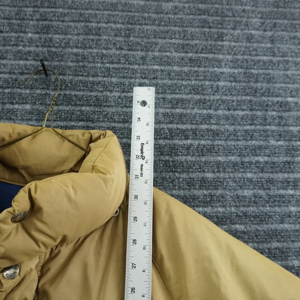 The North Face Down Puffer Parka Mens M Tan Vintage 70s Brown Label Made in USA
